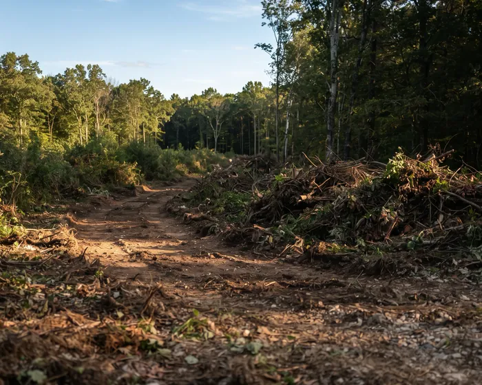 Land Clearing by Clear Cut Tree Masters