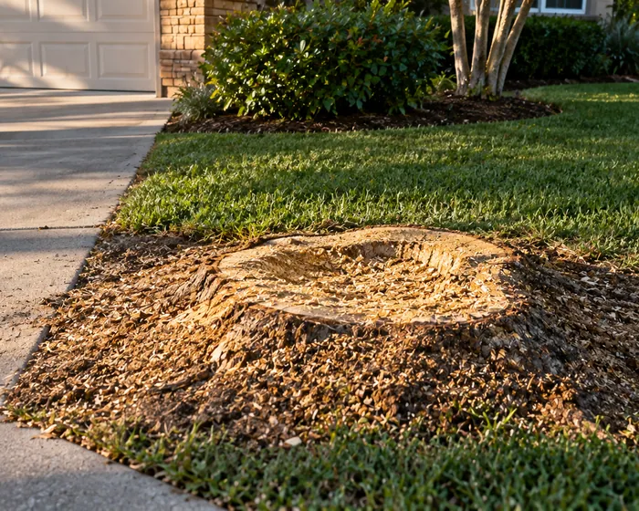 Stump Grinding by Clear Cut Tree Masters